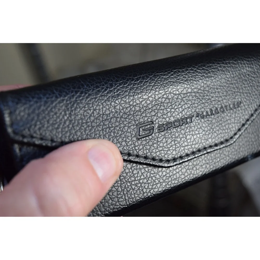 G-Sport by Gargoyles Black Pebbled Triangular Folding Sunglasses Case